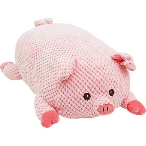 Peluche Corgi Jouet pour chien – sonore et doux – pour petits to grands chiens Boredom et réduction de l'anxiété – Rose (1/5)