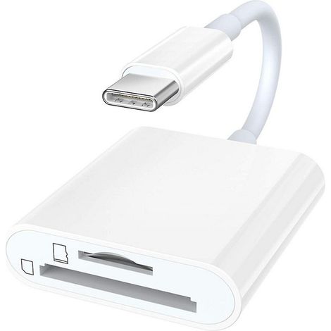 Adaptateur/convertisseur 2 en 1 USB-C vers carte SD/TF pour téléphone et ordinateur - FFY (1/4)
