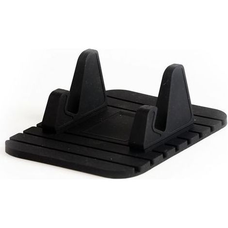 Support Téléphone Voiture Silicone avec Tapis Anti-dérapant Fixation sur Tableau de Bord Compatible avec GPS/GSM Universel: iPhone 14/13/12/11, Samsung Galaxy A/S21 FE, Huawei Nova (1/3)