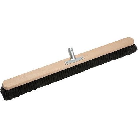 Balai 80cm bois 8 rangs avec support metallique melange de poils