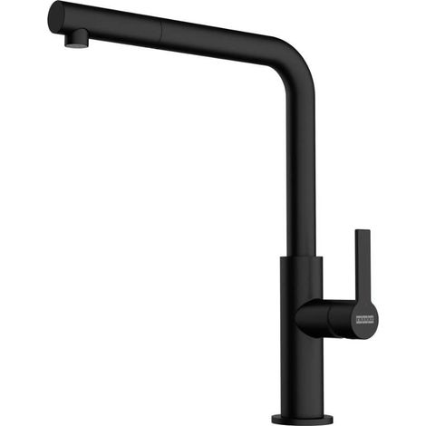 Franke Maris Slim - Grifo de fregadero FS 2842.901, con caño extraíble, negro mate 115.0728.394