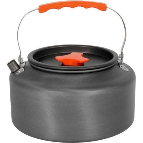 Pfeifender Wasserkocher, 3-Liter-Edelstahlkessel mit Holzgriff, großer Campingkessel, Küchenteekanne für Gas- und Induktionskochfelder (1/5)
