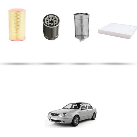 Kit tagliando 4 filtri compatibile con Lancia Lybra 1.9 JTD 81kw dal 2000 (1/5)
