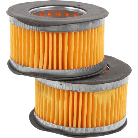 Filtre à Air pour Compresseur 2pcs en Papier Filtrant Jaune Double Cylindre pour Chaudière et Compresseur, Élimine les Débris aux Ports (1/5)