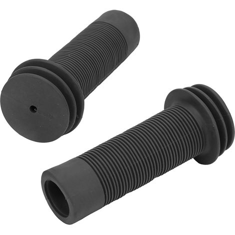 1 Paire de Poignées de Vélo Enfant Antidérapantes en Caoutchouc Ultra-Légeres, Accessoire pour Guidon de Bicyclette Enfants (Noir) (1/5)