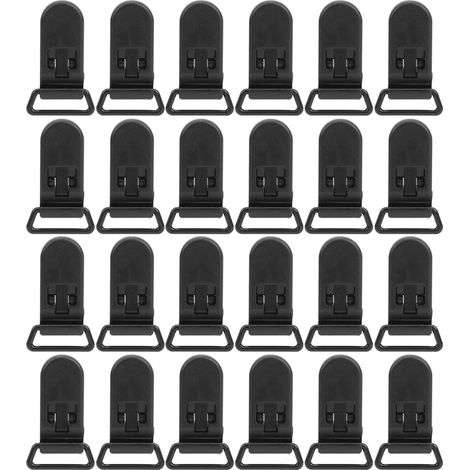 Pinces De Fixation Pour Sangle - Clips Anti-Vent En Plastique Robuste Pour Tente Et Auvent - Lot De 24 Pièces (1/5)
