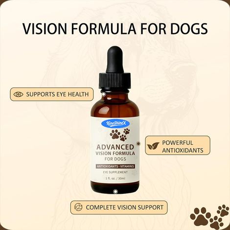 KineShineX eye drops for cats and dogs, suitable for most pet types. (1/4)