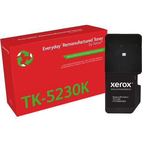 Everyday Rigenerato Toner di Xerox Nero compatibile con Kyocera TK-5230K Capacità standard