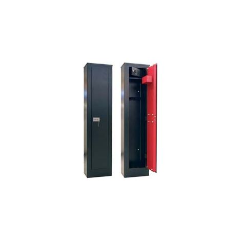 ARMADIO PORTAFUCILI CON TESORETTO- - mm.315x205x1380h. 5 posti peso kg.29 - 1 pezzi QUALITY