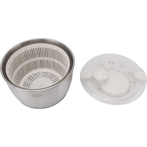 Séchoir à Salade, Autres Ustensiles de Cuisine et Bélier, Saladier en Acier Inoxydable Multifonctionnel Grand Ay Lete Ner Sèche-Légumes Fruits Wer Drain Basket (1/5)