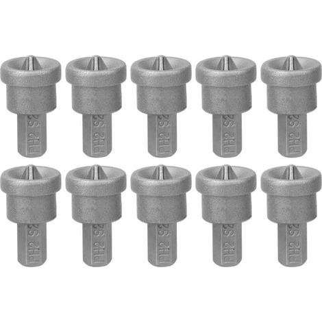 Embout Magnétique PH2 pour Placo - 10 Pièces : Réglage Parfait de la Profondeur de Vis (1/5)