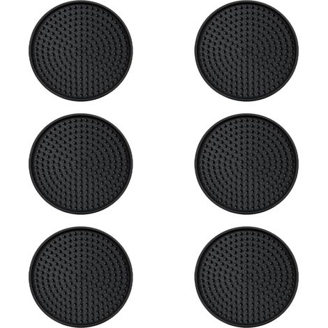 Sous-Verre - PVC Rond - 6 Pièces - Épaisseur 5 mm - Pour Verres Tasses Bière Café - Usage Cuisine Bar Bureau Maison (1/5)
