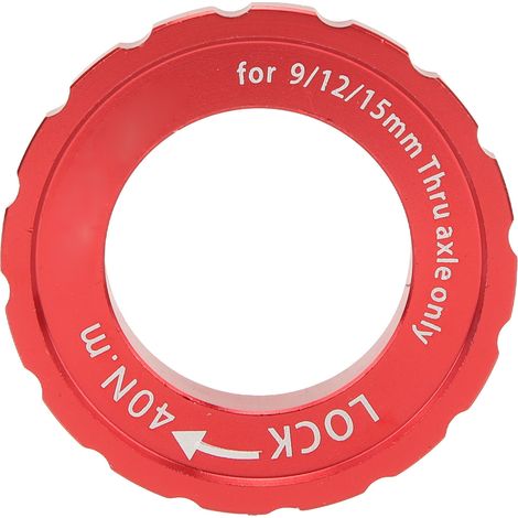 Centerlock-Sicherungsring für Fahrrad-Scheibenbremsnaben aus Aluminiumlegierung, rot, für Rennräder und Mountainbikes. (1/5)