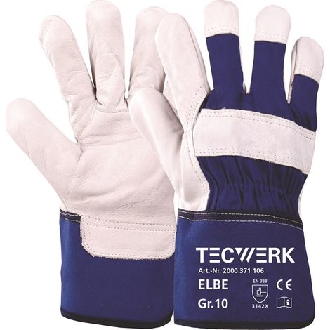 TECWERK Handschuhe Elbe Gr.10 blau EN 388 PSA II TECWERK