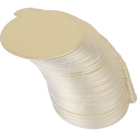 200 pièces de supports à gâteaux ronds en carton doré pour desserts, accessoires de cuisine (1/5)