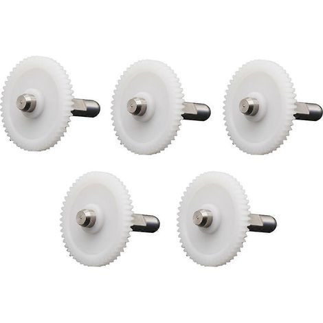 Lot de 5 pièces pour extrudeuse Btech, arbre, moteur d'extrusion, engrenage blanc (1/5)
