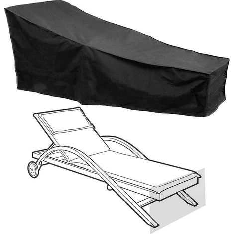 Funda impermeable para tumbona de jardín, protector para muebles de patio y silla de jardín Stcyv (200704068cm)