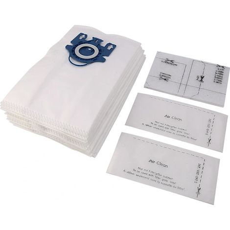 12 Zubehörteile für den Gn Airclean 3D Efficiency Staubsauger, Beutel für den Gn-AquaForge Staubsauger (1/2)