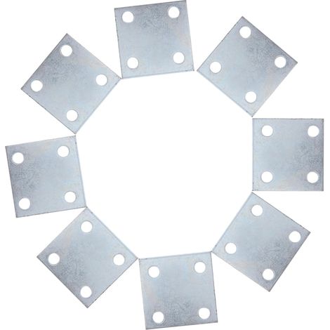 SMASOLO Lot de 8 plaques fixation pour cadres en fer, soudables (1/5)