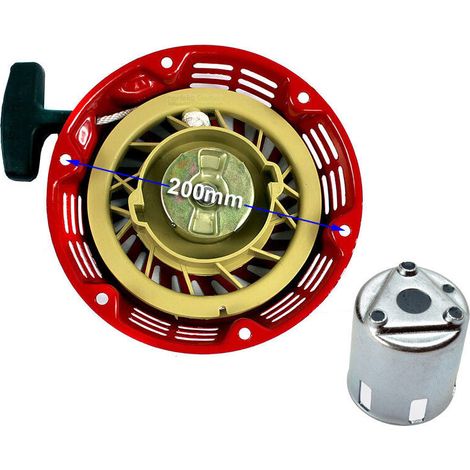 21,5 CM démarreur à recul + coupelle pour moteur Honda GX340 GX390 9-13 CV (1/4)