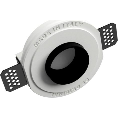 Faretto incasso lampadari bartalini noirb gu10 led gesso metallo, finitura metallo nero