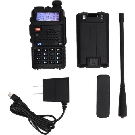 Émetteur‑récepteur mobile bi‑bande 199 canaux 136‑174MHz 400‑470MHz talkie‑walkie radio, fiche US, AC100‑240V (1/5)