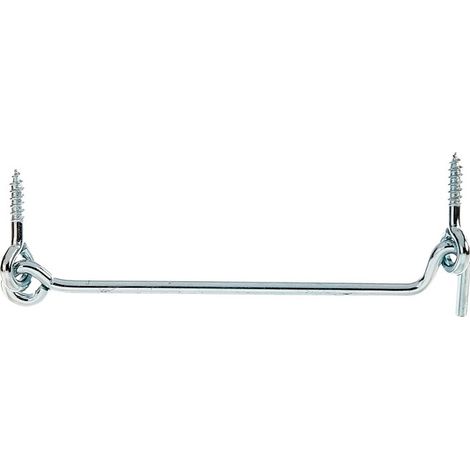 Crochet De Contreventement Zingué Fixation Robuste 6x160mm Avec Oeillet, Zinguée - Alberts