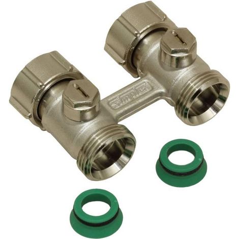 Flamco Corps de robinet EXCL. Durchg. D2/50 G3/4i x G3/4a MS vern. m. Konus, F10014