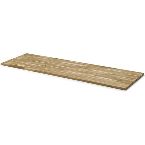 Mehrzweckplatte Akazie unbehandelt 200 x 60 cm 26 mm Tischplatte (1/2)