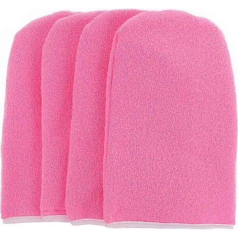 Paar Paraffinbadhandschuhe, isolierte Handpflegehandschuhe (rosa) – 24,8 x 16,5 cm – Rosa (1/3)