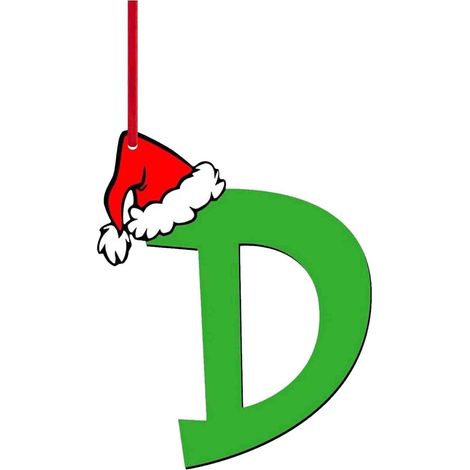 Lettres Acrylique - Décoration De Noël Alphabet A À Z - Ornements Pour Arbre De Noël - Lettres Pendentifs Accrochables - Lot Unique (1/5)