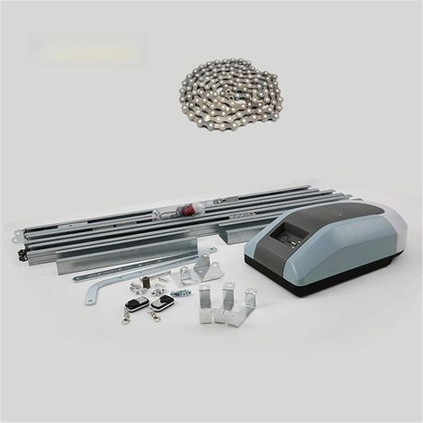 Kit d'ouvre-portes automatiques Ouvre-porte de Garage robuste porte d'opérateur 1000N 200W moteur électrique à rouleau de chaîne for porte de Garage de 15 mètres carrés pour accessoires de portail cou (1/5)