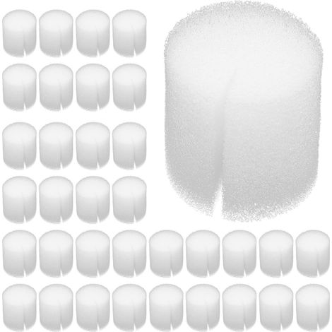 100 Blocs D'éponge Hydroponique Blanche pour Culture sans Terre, Outil de Jardinage pour Planter en Serrage, Kit de Plantation Hydroponique pour Légumes, Culture Intérieure Facile (1/5)