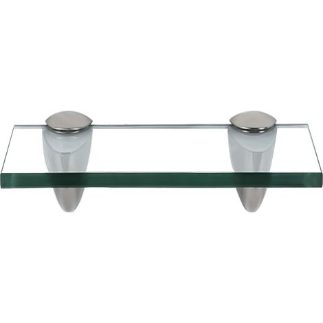 Wolketon Glasregal Glasboden Wandregal Badregal Ablage Regal Klarglas 20x10cm 8mm
