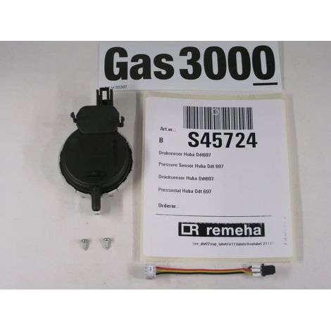 Remeha Capteur de pression Huba Ddt697 G3000, S45724