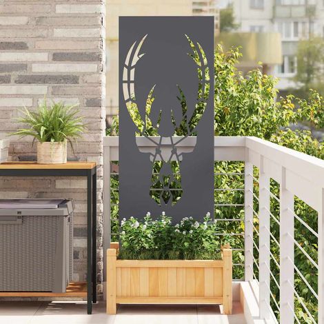 Garten Sichtschutz-Leinwand Tiermuster Anthrazit 50 x 140 cm