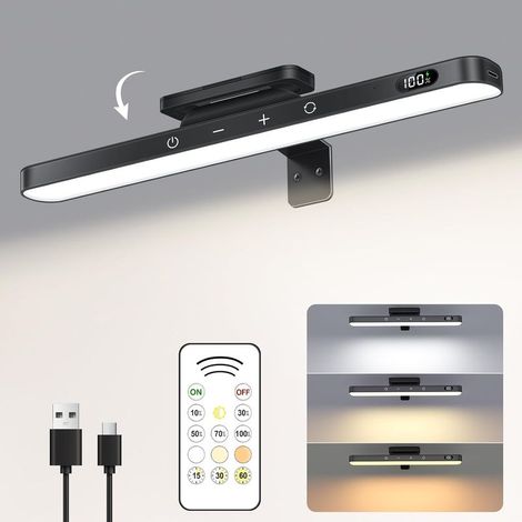 3-Watt-Bilderleuchte für Wände, wiederaufladbare Akku-Bilderleuchte, kabellose Wandleuchte mit Fernbedienung, dimmbar und mit Timer für kabellose Kunstwerke, magnetische Galerieleuchte (1/5)