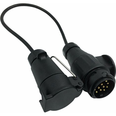 Connettore per rimorchio a 12V 7-13 pin con adattatore per cavo, connettore per cavo, spina e presa per barra di traino, connettore per rimorchio (1/4)