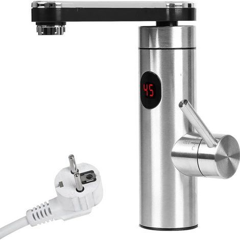 Robinet électrique avec chauffe-eau instantané 220 V - Robinet de chauffage électrique LCD - Affichage de la température à 360° (1/5)