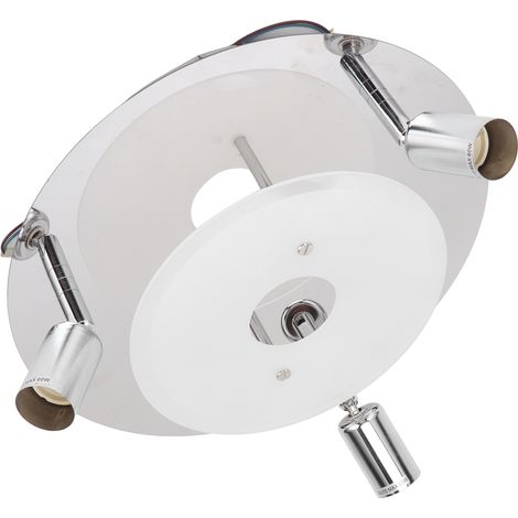 Plafonnier rond moderne à 3 têtes GU10 pour chambre ou salon, 85-265 V (1/5)