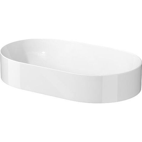 Cersanit Inverto - Lavabo, 61x35 cm, sans trop-plein, sans trou pour robinetterie, blanc K671-009 (1/4)