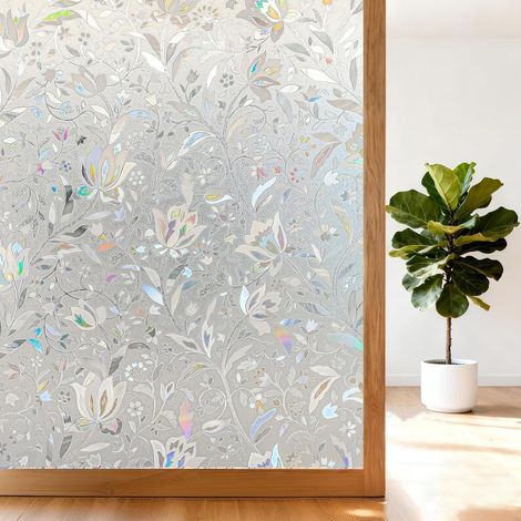 Lámina para ventanas Rainbow Privacy - 90x200cm - Electrostática - UV - Efecto 3D (1/5)