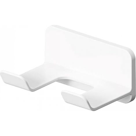 Organiseur Sèche-Cheveux Compact Mural Blanc pour Salle Bain (1/3)