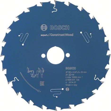 Bosch Accessories Expert for Construct Wood 2608644139 Kreissägeblatt 190 x 30 x 1.3 mm Zähneanzahl: (1/3)