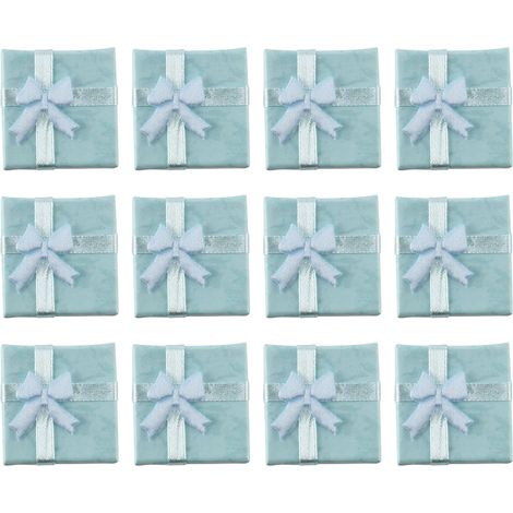 BlueJewelry Set of 12 Gift Boxes for Rings, Earrings and Bracelets (1/5)