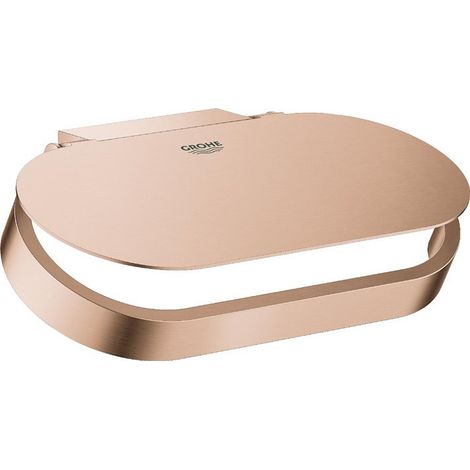 Portarrollos Grohe SELECTION con tapa de oro rosa brillante cepillado