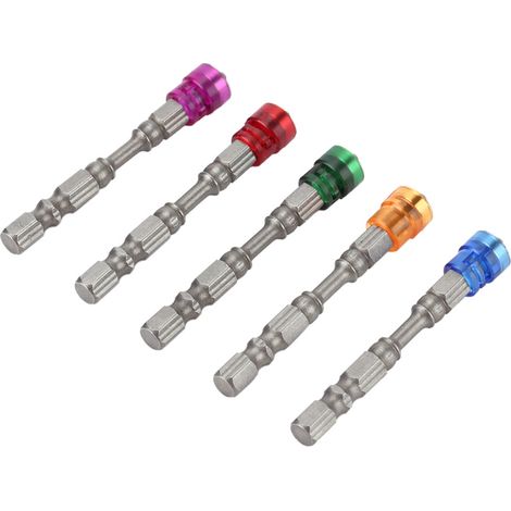 Magnetic Cross Head PH2 Screwdriver Bits Set for Drywall Screws 1/4inch Shank (Mixed Colors)