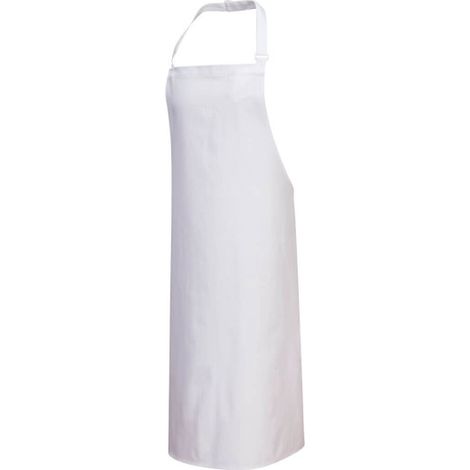 Delantal de Algodón con Peto - Durabilidad y Estilo / Blanco