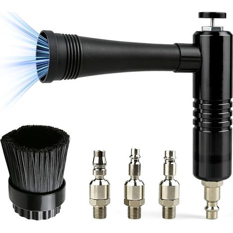 Car Compressed Air Cleaning Gun Tornado Mini Air Blow Gun Car Air Blow Gun Rotating Cleaning Interior Exterior Car Cleaning Swirl Drying Technology (1/5)