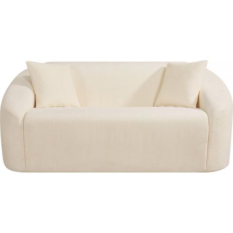 Fixes gerades Sofa aus Stoff "Ondine" - 2-Sitzer - Beige